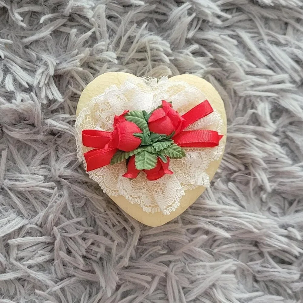 Vintage Heart Ceramic Trinket Dish